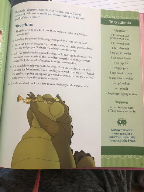 Disney Meatloaf, Disney Princess Cookbook Recipes, Disney Princess Recipes, Disney Cookbook, Cartoon Recipe, Disney Movie Night Menu, Disney Themed Movie Night, Disney Movie Night Food, Disney Inspired Recipes