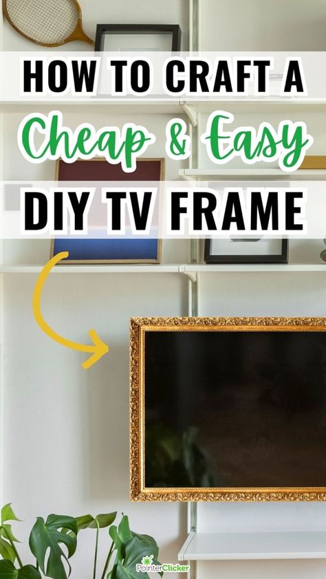 Learn how to craft a cheap and easy DIY TV frame with our step-by-step guide. Perfect for flat-screen TVs, this DIY project lets you build a stylish frame to enhance your viewing experience. Whether it’s a TV frame on a wall, stand, fireplace, or table, our ideas fit all settings. Discover how to make a frame for your TV, including Samsung frame TVs. From a simple frame around your TV on the wall to creating a picture frame TV in your bedroom or living room, we cover it all. Picture Frame For Tv Mounted Tv, Frames Around Tv, Tv Frame Ideas, Frame Around Tv, Diy Tv Frame, Build A Picture Frame, Above Fireplace Ideas, Picture Frame Tv, Tv Over Fireplace