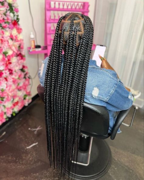 Black Hair Protective Styles, Hair Colour Ideas, Black Kids Braids Hairstyles, Cute Box Braids, Big Box Braids, Big Box Braids Hairstyles, Gorgeous Hairstyles, Goddess Braids Hairstyles, Cute Braided Hairstyles