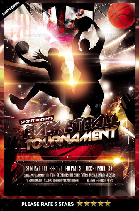 Basketball Tournament Flyer Basketball Event, Basketball Flyer, Family Template, Aau Basketball, Basketball Scoreboard, Free Basketball, Cards Poster, Light Dragon, Sports Event