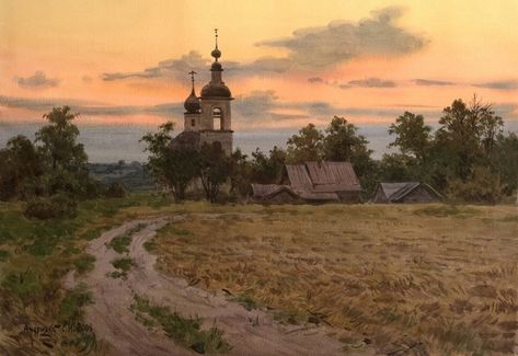 Russian Landscape, Environment Concept Art, Oil Painting Landscape, Art Plastique, Landscape Photos, Community Wall, Wall Photos, Nature Photos, Land Scape