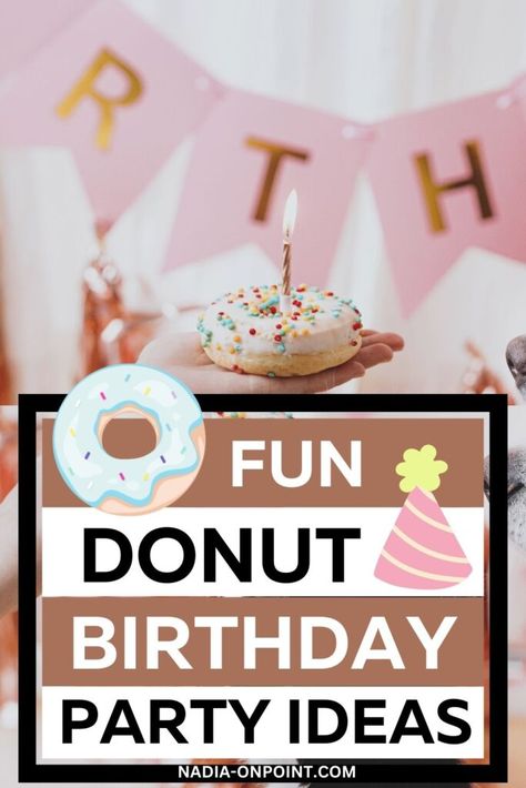 Donut Birthday Party Ideas for the Best Celebration Donut Birthday Party Ideas, Donut Cake Topper, Types Of Donuts, Unique Birthday Ideas, Giant Donut, Donut Birthday Party, Donut Themed Birthday Party, Diy Donuts, Colorful Donuts