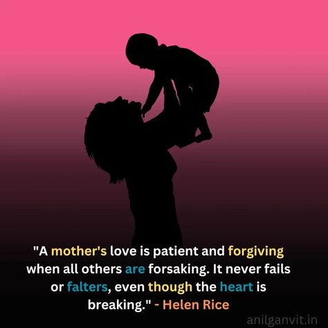 Mother Day Special, Happy Mother's Day Quotes, Selfless Love, Happy Mother Day Quotes, Quotes In English, Mothers Day Special, Perfect Word, Love Is Patient, Special Quotes