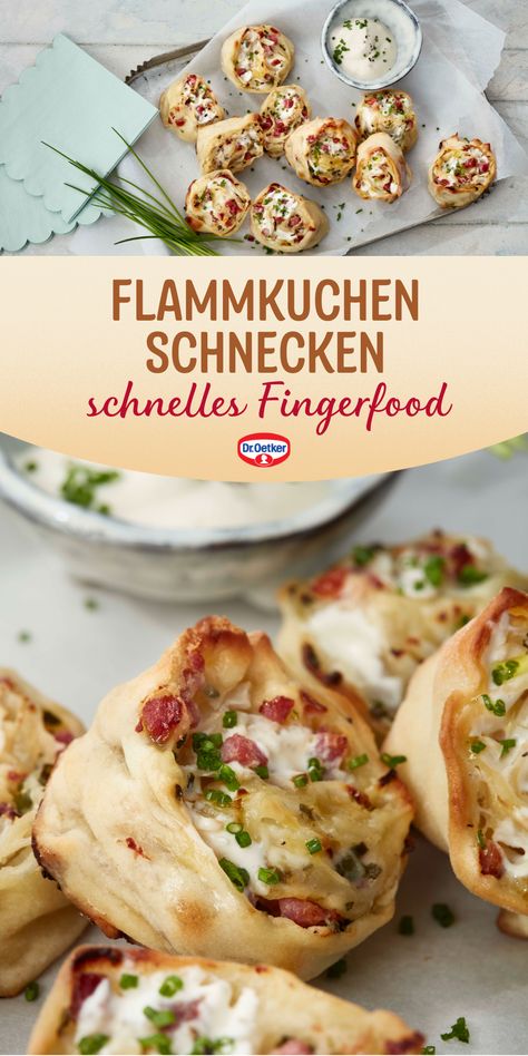 Die Flammkuchen-Schnecken sind einfach und schnell gemacht. Ideal als knuspriger Party-Snack oder mit knackigem Salat ein schnelles Abendbrot. Dr. Oetker Rezepte, Fingerfood Rezepte schnell, Party Snacks, Snacks für Party, Festival Essen Ideen, Partyrezepte Fingerfood, Party Snacks Ideen, Picknick Ideen, Picknick Fingerfood, Picknick Rezepte, Fingerfood Ideen, Snack Ideen, Snacks für Kindergeburtstag, Partysnacks, Flammkuchen Schnecken, Flammkuchen Rezepte Winter Snacks, Winter Snack, Fingerfood Party, Party Snack, Party Finger Foods, Snacks Für Party, Food To Go, Party Festival, Cooking Inspiration