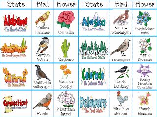 State Birds, Flowers, & Trees FREE Printables | Homeschool Giveaways Us Geography, Montessori Geography, States And Capitals, Teaching Geography, Homeschool Geography, Homeschool Social Studies, The 50 States, State Symbols, My Father's World