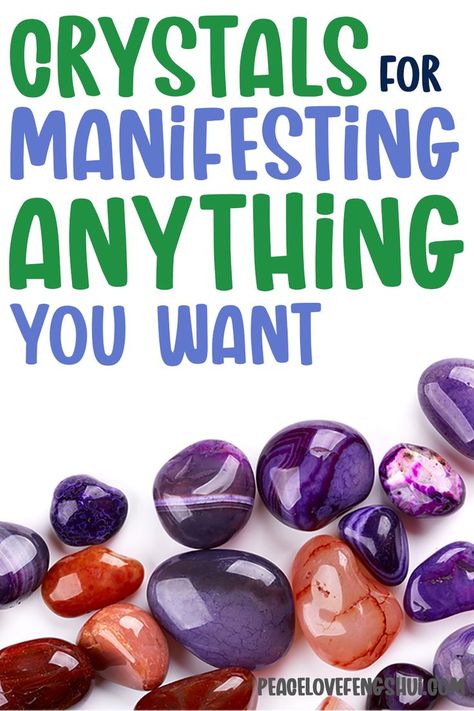 Crystals For Manifesting, Different Crystals, Crystals For Manifestation, Energy Blocks, Manifest Anything, Manifesting Dreams, Crystals Healing Properties, Affirmations For Women, Manifest Your Dreams