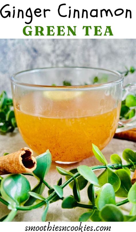 Ginger Cinnamon Green Tea Flavored Green Tea Recipes, Green Tea For Inflammation, Green Tea Detox Drink, Cinnamon Green Tea, Ginger Clove Cinnamon Tea, Ginger Cinammon Lemon Tea, Green Tea Ginger Lemon Honey, Pomegranate Green Tea, Cleansing Drinks