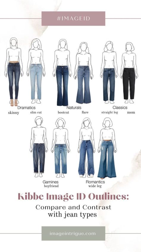 Kibbe Romantic, Types Of Jeans, Compare And Contrast, Classic Jeans, Creative Play, Cut Out, Straight Leg, Wide Leg