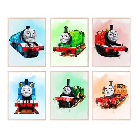 PRICES MAY VARY. Thomas the Train Poster Set: Enhance your child's room with this set of 6 unframed 8x10" Thomas the Train posters. Perfect for fans of Thomas and Friends, these posters make great wall decor, igniting your child's imagination and love for trains. Thomas and Friends Wall Decor: Create a delightful atmosphere in your child's bedroom with Thomas the Train wall decor. These posters are a fantastic addition to any young train enthusiast's room. Thomas the Train Birthday Decor: Planni Thomas The Train Birthday, Thomas Train, Train Posters, Friends Poster, Train Birthday, Thomas The Train, Thomas And Friends, Birthday Decor, The Train