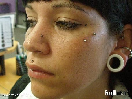 Upper Nostril Piercing, February Reset, High Nostril Piercing Double, High Nostril Piercing, Body Modification Piercings, Microdermal Piercing, Bat Ears, Modern Goth, Nostril Piercing