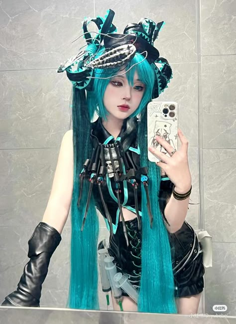 Hatsune Miku Costume, Hatsune Miku Outfits, Cosplay Miku, Hatsune Miku Cosplay, Kang Ho Song, Vocaloid Cosplay, Miku Cosplay, Cosplay Cute, Cosplay Inspo