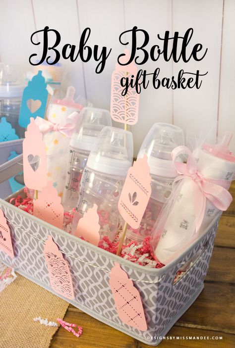 Baby Bottle Decorations, Bottle Gift Wrapping, Diaper Gifts, Baby Shower Gift Basket, Circuit Ideas, Shower Stuff, Diy Baby Shower Gifts, Boy Diy