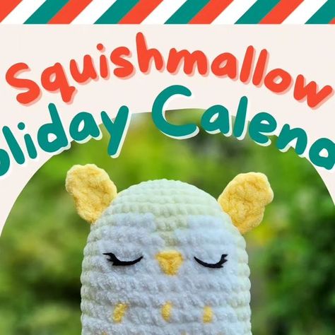 Squishmallow Pattern, Crochet Squishmallow, Crochet Advent Calendar, Crochet Holiday, Instagram Pattern, Holiday Calendar, Day 6, Amigurumi Free, Amigurumi Free Pattern