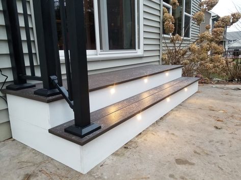 Steps To Patio, Slider Doors, Door Stairs, Stairs Outdoor, Hot Tub Steps, Entry Steps, Outside Stairs, Patio Stairs, Porch Stairs