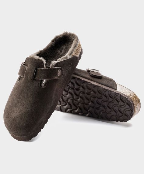 Mocha Birkenstock, Birkenstock Fashion, Birkenstock Shearling, Boston Shearling, Birkenstock Boston Shearling, Spring Fashion Work, Birkenstock Men, Sas Shoes, Spring Sneakers