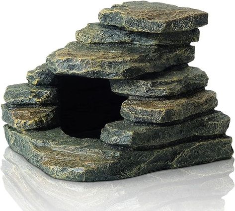 Amazon.com : FEDOUR Aquarium Ornaments, Aquarium Mini Skull Skeleton/Aquarium Mini Castle/Aquarium Hippon Cave/Aquarium Rock Stone Cave Decoration, Fish Tank Decoration Landscape Hiding House (Rock Cave) : Pet Supplies Cave Aquarium, Aquarium Mini, Mini Castle, Aquarium Rocks, Small Fish Tanks, Tank Decoration, Aquarium Landscape, Betta Tank, Pet Enclosure