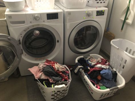 Messy Laundry Room, Messy Aesthetic, Future Life, Washer And Dryer, Laundry Machine, Laundry Clothes, Laundry Organization, Washer, Washing Machine