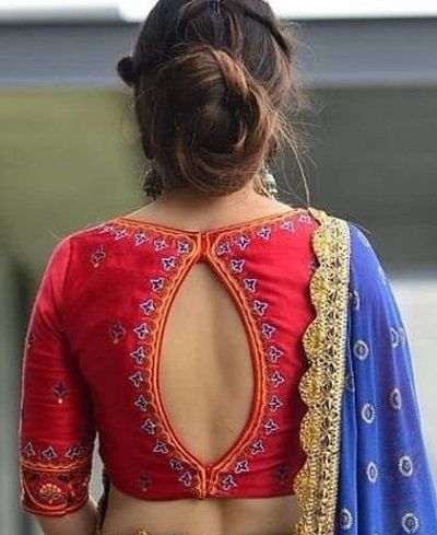 Latest 75 Blouse Back Designs for Sarees and Lehenga (2021) Indian Blouse Designs, Blouse Back Neck, Blouse Designs Catalogue, Saree Blouse Neck Designs, Backless Blouse Designs, New Saree Blouse Designs, Traditional Blouse Designs, Blouse Back Neck Designs, Blouse Design Images