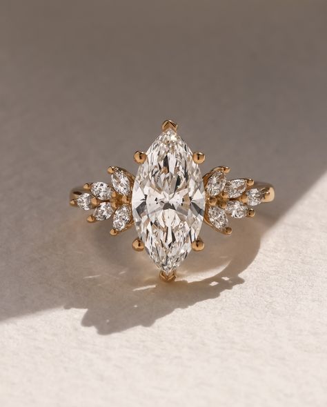 Juicy close ups for those who said 'Yes' to #1 🤍 Follow for more diamond ring and jewellery inspiration ✨ Ring details Anastasia 2.20ct Marquise cut 18k Recycled Gold Finger size J 6-8 weeks from order Ships worldwide #marquisecut #marquisecutdiamond #anastasiaring #londonjewellers #clusterring #uniquering #engagementring Marquis Diamond, Engagement Ring Pictures, Marquise Diamond Ring, Lab Grown Diamond Engagement Ring, Cute Engagement Rings, Lab Grown Diamonds Engagement, Dream Engagement Rings, Marquise Cut Diamond, Marquise Diamond