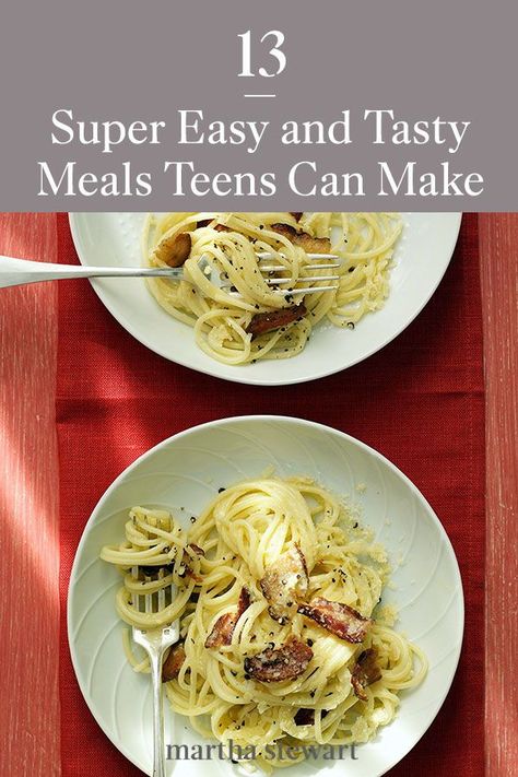 Easy Meals Teens Can Make, Easy Meals For Teens, Teen Cooking Recipes, Easy Recipes For Teens, Super Easy Meals, Recipes For Teens, Basic Cooking, Recipe For Teens, Tasty Meals