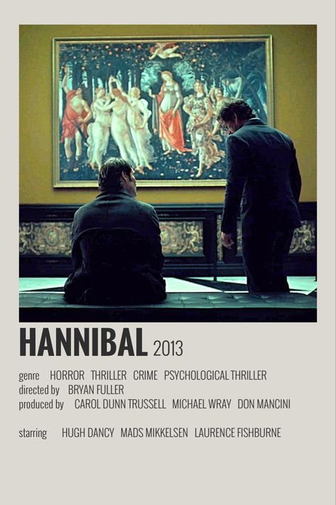 Film Recommendations, Classic Films Posters, Hannibal Series, Film Posters Minimalist, Nbc Hannibal, Cartoon Books, Film Posters Vintage, Movie Poster Wall, Hugh Dancy