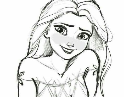 Elsa Frozen 2 Sketch, Frozen Drawings Sketches, Elsa Drawing Sketches, Disney Princess Art Sketches, Frozen Drawings Easy, Disney Princess Drawings Sketches, Elsa Frozen 2 Drawing, Elsa And Anna Sketch, Disney Drawings Sketches Princesses