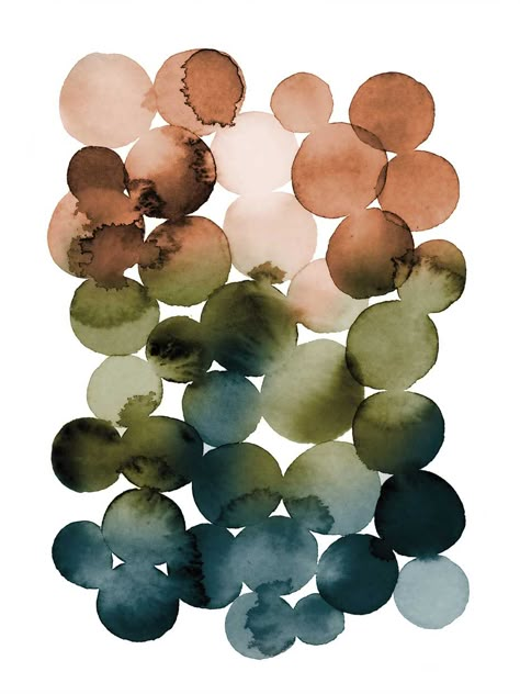 We print Watercolor Earthy Circles by Lisa Nohren on a bright white canvas using a printing process that covers the entirety of the canvas to ensure the most accurate depiction of the artist’s original work. Expert crafters strive to make each canvas art print the unique masterpiece your home deserves. Our framed wall art is hand-crafted and made to order to give a high quality and professional appearance. Each canvas print has preinstalled D-rings attached to the back of the product to make han Modern Watercolor Art, Circle Canvas, Watercolor Circles, Watercolor Projects, Watercolor Blue, Watercolor Inspiration, White Canvas, Watercolor And Ink, Abstract Watercolor