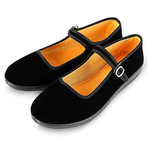 $15.99 -- More info could be found at the image url. (This is an affiliate link) #womenfashion Exercise Dance, Mary Jane Shoes Black, Pretty Socks, Black Mary Jane Shoes, Zapatos Mary Jane, Yoga Exercise, Buckled Heels, All About Shoes, Buckle Shoes