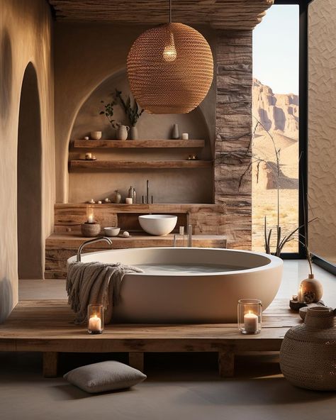 Building today for a better tomorrow 🌍🔨 @idlnasia Follow @breckandfox for more! House In The Desert, Desert Interior, Desert Theme, Dark Boho, Sustainable Home Decor, Airbnb House, House Arch Design, A Better Tomorrow, Expensive Jewelry Luxury