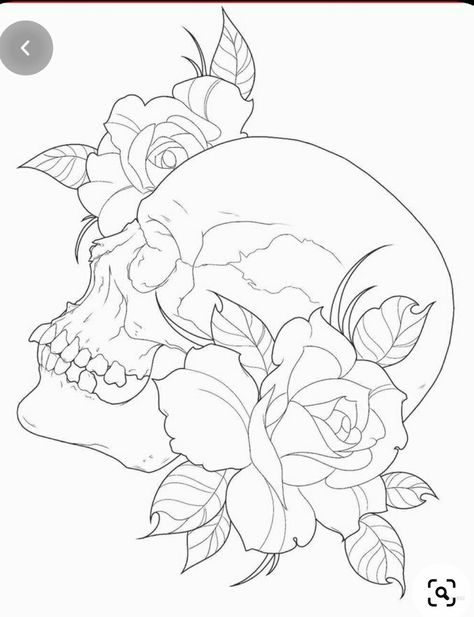 Soon Tattoo, Men Tattoos, Tattoo Outline Drawing, Skull Art Drawing, Skulls Drawing, Tattoo Stencil Outline, Skull Tattoo Design, Tattoo Art Drawings, Skull Drawing