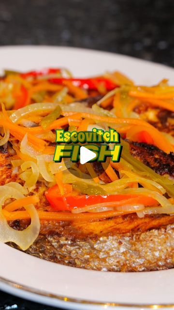 Maxwell | 🏴󠁧󠁢󠁥󠁮󠁧󠁿🇯🇲 on Instagram: "Jamaican Escovitch Fish, a worthy Champion 🇯🇲🏆  All full recipes can be found at maxillicious.com or click the link in my bio 🔥  . . . . . . . . .  #jamaica #jamaicanfood #jamaicancuisine #salmon #salmonrecipes #friedfish #deepfried #escovitchfish #reels #food #recipes #fishrecipes" Jamaican Fish Escovitch, Steam Fish Recipe Jamaican, Escovitch Fish Jamaica Recipe, Jamaican Escovitch Fish Recipe, Jamaican Escovitch Fish, Escovitch Fish, Steamed Fish Recipes, Jamaica Food, Jamaican Cuisine