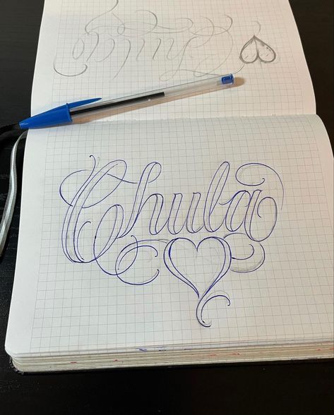 Chula Drawing, Cholo Style Letters, Drawing Ideas Letters, Chicano Lettering Drawing, Love Letter Chicano, Cholo Drawing Easy, Chicana Lettering, Chula Tattoo, Chicano Writing Lettering