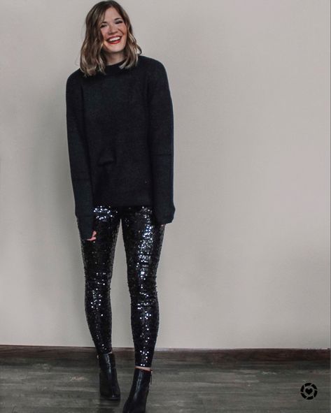 Express black sequin high waisted leggings restocked and only $42 with code 1791 #liketkit http://liketk.it/2X8o1 @liketoknow.it #LTKunder100 #LTKunder50 #LTKsalealert Sequin Leggings Outfit, Sequins Leggings Outfit, Sequin Pants Outfit, Sequin Leggings, Sequin Pants, Black Sequins, Outfits With Leggings, Pants Outfit, High Waisted Leggings