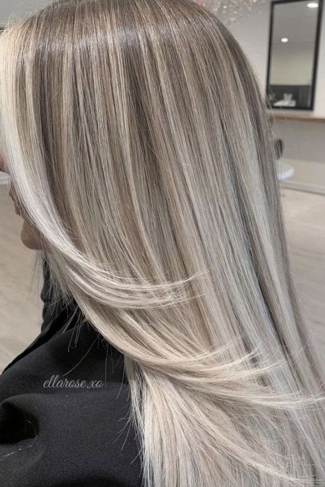 Ash Blonde Hair Balayage, Perfect Blonde Hair, Ash Blonde Hair Colour, Silver Blonde Hair, Icy Blonde Hair, Cool Blonde Hair, Dyed Blonde Hair, Balayage Blonde, Silver Blonde