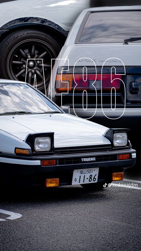 Toyota Trueno, Trueno Ae86, Ae86 Trueno, Initial D Car, Toyota Ae86, Car Iphone Wallpaper, Jdm Wallpaper, Mini Truck, Car Artwork