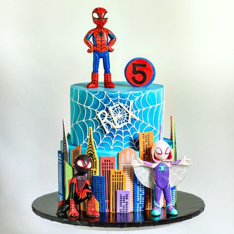 Spidey And His Amazing Friends Cake, Spidey And His Amazing Friends Birthday, Spidey Cake, 2024 Cake, Bolo Hot Wheels, Lace Cakes, Spiderman Birthday Party Decorations, Friends Birthday Cake, Red Birthday Cakes