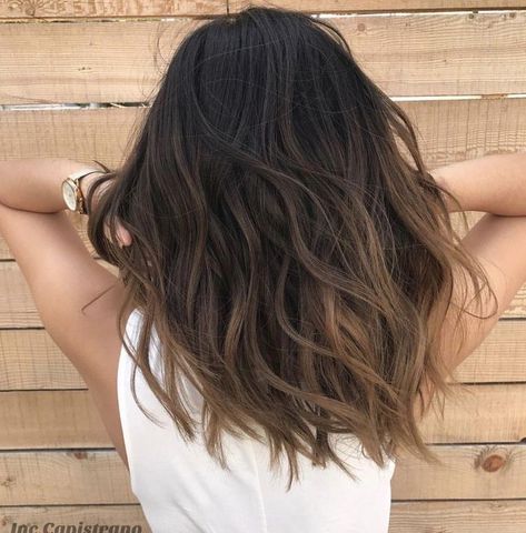 Brown Ombre Hair Color, Brown Ombre Hair, Brown Hair Balayage, Brown Balayage, Ombré Hair, Balayage Brunette, Ombre Hair Color, Long Wavy Hair, Brown Hair Colors