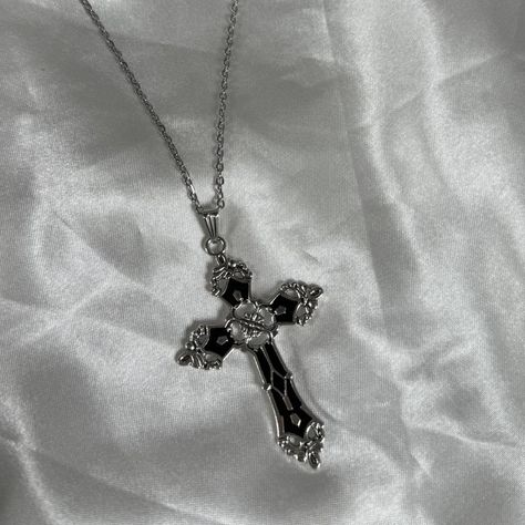 🖤✝️ Large gothic cross Necklace ✝️🖤
•
Matching... - Depop Gothic Cross Necklace, Gothic Cross, Necklace Matching, Gothic Crosses, Instagram Funny, Fashion Icon, Big Love, New Me, Beauty Accessories