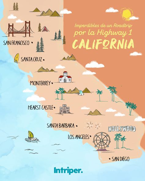 #california #mapa #roadtrip #guia California Road Trip Map, California Quotes, Surfer Lifestyle, Solo Vacation, California Roadtrip, California Travel Guide, Road Trip Map, West Coast Road Trip, California City