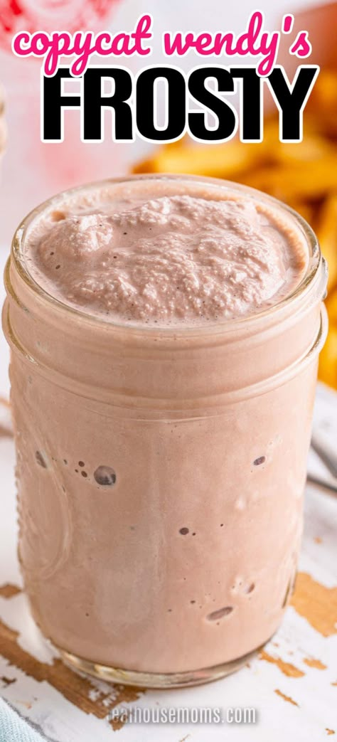 Homemade Wendy's Frosty Recipe, Copycat Wendy's Frosty Recipe, Frosty Ice Cream, Wendys Frosty Recipe, Wendy's Frosty, Wendys Frosty, Frosty Recipe, Chocolate Frosty, Chocolate Almond Milk