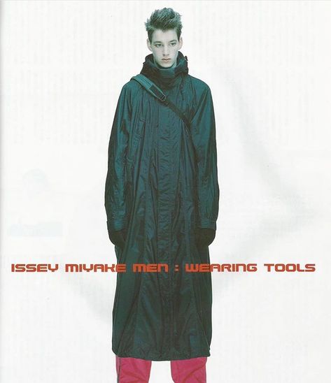 ☥ on Twitter: "issey miyake men, editorial by naoki takizawa (2000)… " Y2k Aesthetic Institute, Winter Editorial, Pentagram Design, Tourist Center, Y2k Design, Issey Miyake Men, Typeface Design, Puffy Jacket, Y2k Aesthetic