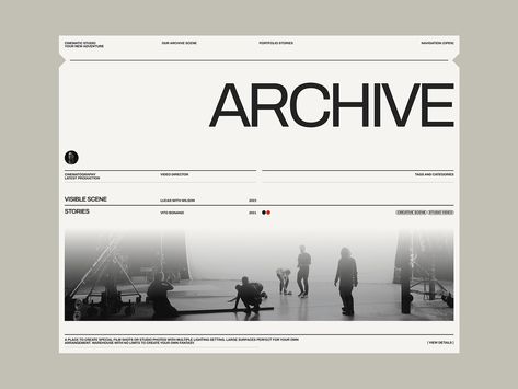 Archive Website Design, Yellow Website Design, Grid Design Layout, Minimal Website Design, Minimal Website, Brand Website Design, Archive Website, Case Study Design, Website Concept