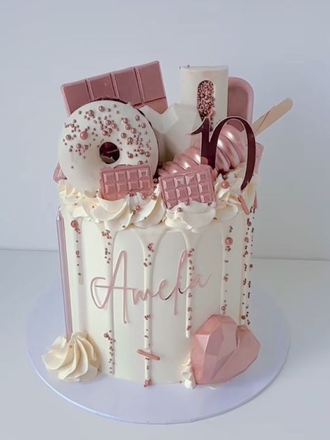 Sweet Birthday Cake, 14th Birthday Cakes, Teen Cakes, Butterfly Birthday Cakes, Candy Birthday Cakes, 13 Birthday Cake, Birthday Cakes For Teens, Unique Birthday Cakes, Sweet 16 Birthday Cake