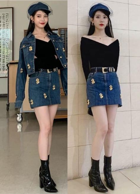 Iu Aesthetic Outfit, Kpop Artist Outfit, Kdrama Casual Outfit, Iu Concert Outfit Ideas 2024, Iu Casual Outfit, Iu Concert Outfit Ideas, Kpop Idol Concert Outfit, Iu Fashion Outfits, Iu Stage Outfits