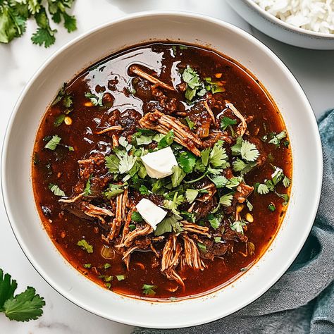 Birria Soup Recipe, Birria Soup, Flavorful Beef Stew, Mexican Birria, Coleslaw Recipe Easy, Crockpot Stew, Crockpot Recipe, Pea Salad, Coleslaw Recipe