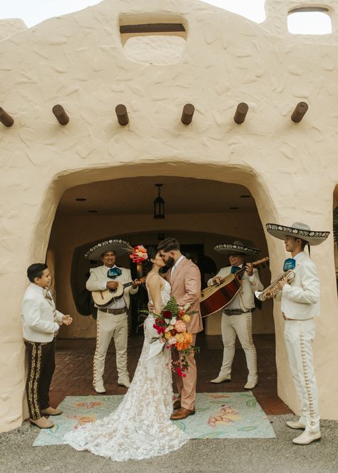 Frida Inspired Elopement Rancho Wedding, Spanish Themed Weddings, Mexican Wedding Decorations, Charro Wedding, Mexican Theme Wedding, Mexican Inspired Wedding, Mexican Themed Weddings, Hacienda Wedding, Mexican Wedding Dress