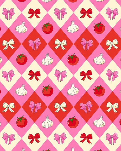 Some like it garlicky 🧄🎀 #mnnfrr #valentinememes #patternillustration #garlicfarm #aglioolio Iphone Decor, Apple Heart, Art Content, Valentines Memes, Valentines Illustration, Valentines Patterns, Tablet Wallpaper, Pattern And Decoration, Scrapbook Journal