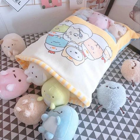 Plushiesanime A Bag Of Sumikko Gurashi Plush Japanese Animation Sumikko Gurashi Soft Pillow Corner Bio Cartoon Doll For Kids Children - Stuffed & Plush Animals trong 2022 | Đồ chơi nhồi bông, Đồ chơi, Gấu Aesthetic Doll, Violet Aesthetic, Toys Cartoon, Cute Squishies, Kawaii Things, Pink Panda, Kawaii Toys, Sumikko Gurashi, Rainbow Aesthetic