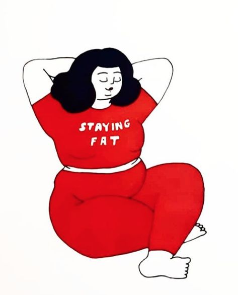 fat positive art Fat Positive Art, Fat Acceptance, Body Image Art, Body Positivity Art, Plus Size Art, Fat Art, Thick Thighs Save Lives, Body Acceptance, Feminist Art