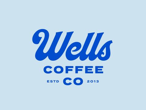 Wells Coffee Co by Steve Wolf on Dribbble Geometric Logo Inspiration, Steve Wolf, Coffee Shop Logo, Beautiful Logos Design, Coffee Logo, Visual Identity Design, Make Your Logo, Online Logo, Geometric Logo